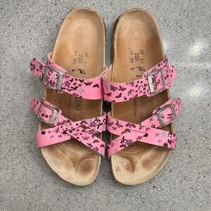 Birkenstock Papillio Pink Floral Sandals